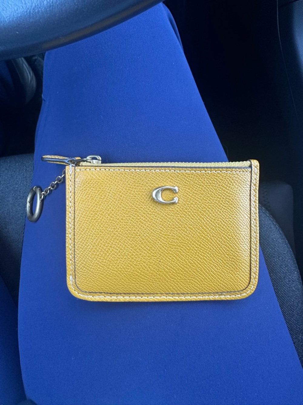 Coach Yellow Leather Card Case